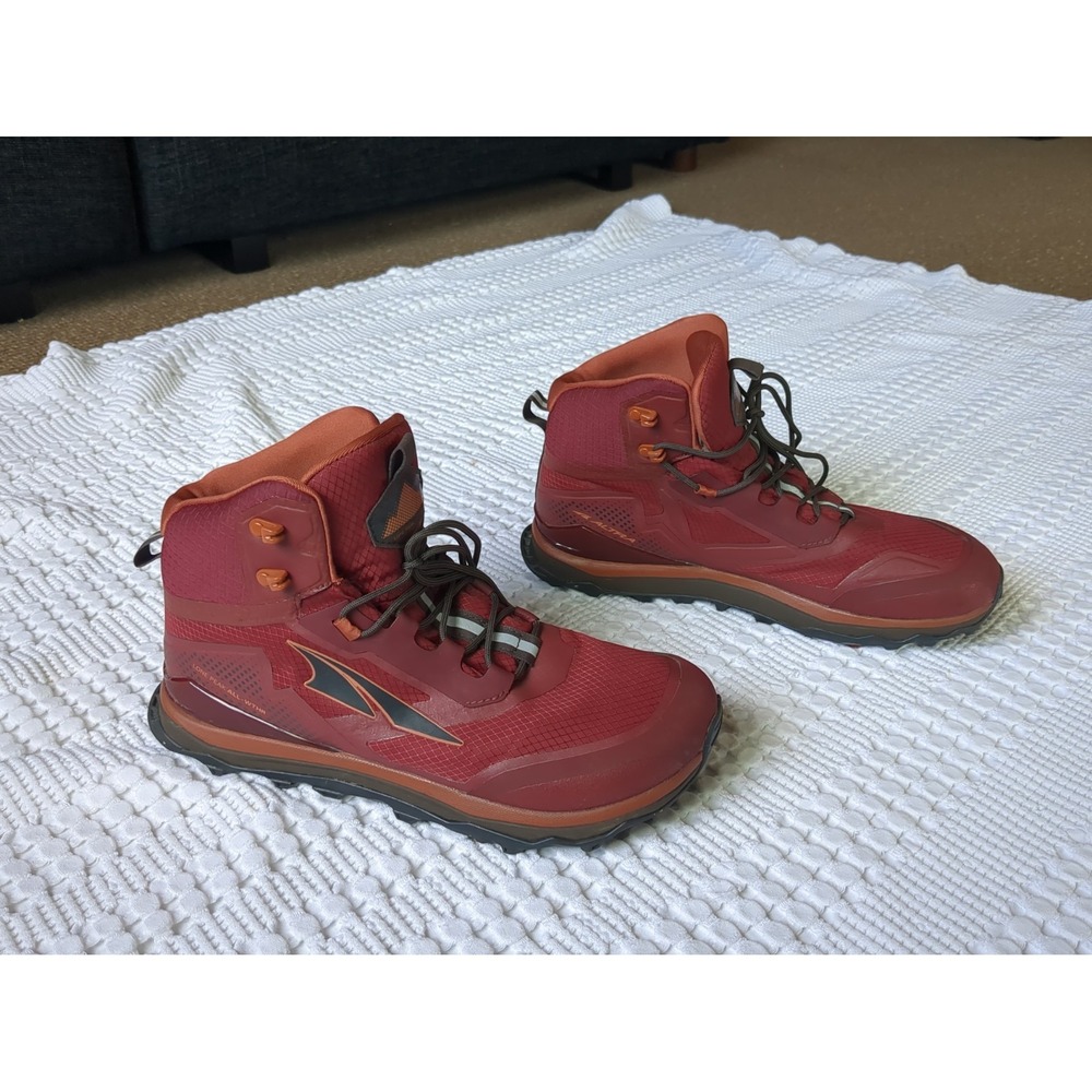 Altra Lone Peak All Weather Mid Hiking Boots NO INSOLES Size 11 Red Mens